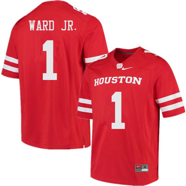 Men #1 Greg Ward Jr. Houston Cougars College Football Jerseys Sale-Red